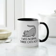 thumbnail image 4 of CafePress - I Was Normal Three Cats Ago Mug - 11 oz Ceramic Mug - Novelty Coffee Tea Cup, 4 of 4