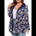 thumbnail image 1 of Chaqueta Ligera Reversible con Capucha y Cremallera de Larga para Mujer, Cortavientos Informal, Impermeable. Azul Marino XL, 1 of 9