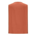 thumbnail image 5 of UVEASISHA Summer Tank Tops for Women Sleeveless V Neck Button Down Tshirt Lightweight Comfy Going Out Tops Orange S, 5 of 5