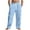 Light Blue, variant on YLSDY Men's Relaxed Fit Cargo Pants Stretchy Elastic Waist Loose Fit Lightweight Work Casual Cargo Pants with Multi Pockets Black XXL
