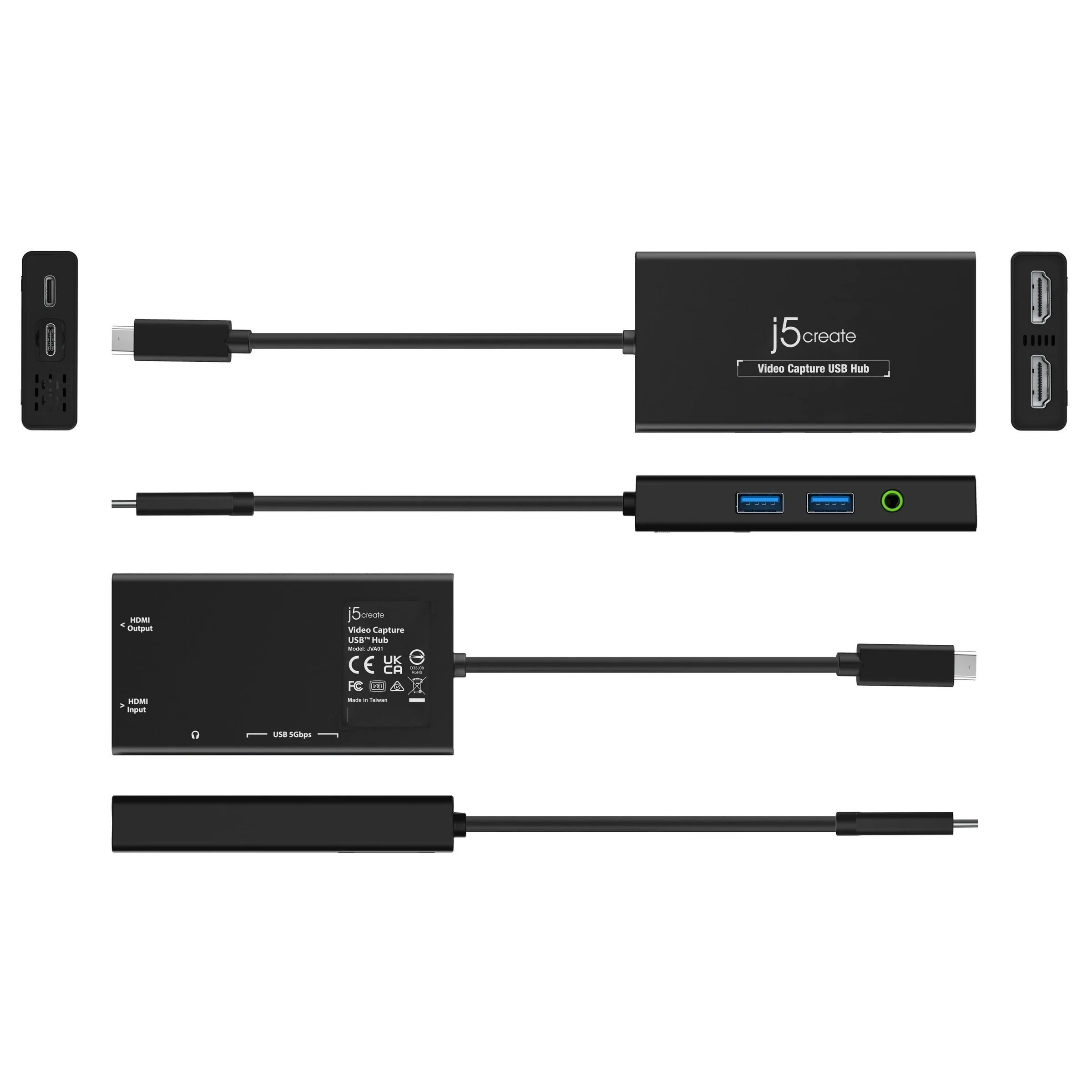 j5create Video Capture USB Hub, JVA01