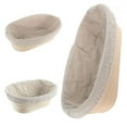 thumbnail image 3 of Cesta de ratán y revestimiento para levar masa de pan Banneton Brotform, forma ovalada, 3 of 7