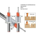 thumbnail image 3 of Taper Hole Countersink Drill Bit, Silver Limit Taper Countersink Drill Bit Stable Great Chip Removal  For Home Decorating, 3 of 8