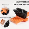 thumbnail image 4 of 2-in-1 Comb Cleaner with Pick and Bristles, Comb Cleaning Brush, Effortlessly Removes Hair, Hairbrush Cleaner Tool Rake, Hairbrush Cleaning Tool Home and Salon Use, 4 of 8