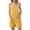Yellow, variant on Ruyang Girls Cotton Linen Shortalls Adjustable Tie-Up Strap Short Jumpsuits Wide Leg Rompers Cute Overalls Trendy Shortalls