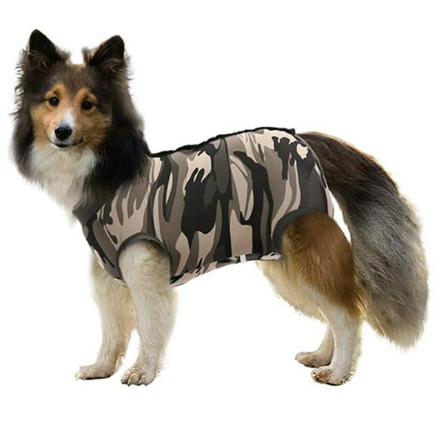Traje de recuperación para perros Monos para gatos para heridas abdominales Camisa de recuperación para hombres y mujeres Traje quirúrgico cómodo para mascotas Después de la cirugía Mono para perros