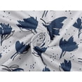 thumbnail image 4 of oneOone Rayon Navy Blue Fabric Florals Dress Material Fabric Print Fabric By The Yard 56 Inch Wide, 4 of 6