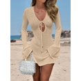 thumbnail image 3 of Traje de baño con cobertura ANRABESS, traje de baño de ganchillo, vestido de playa para mujer, 3 of 7