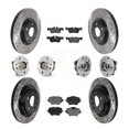 thumbnail image 1 of Transit Auto Front Rear Hub Bearings Assembly Coated Disc Brake Rotors and Semi-Metallic Pads Kit (10Pc) for Car BMW X1 X2 KBB-127039, 1 of 2