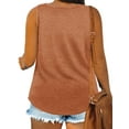 thumbnail image 3 of Plus Size Women Solid Color Sleeveless Casual Tank Tops Crew Neck Simple Camisole 5XL, 3 of 4