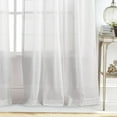 thumbnail image 4 of Martha Stewart Delicate Stripe Curtain Panel Pair Poletop, Indoor, White 50"W x 84"L, Adult, 4 of 6