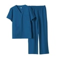 thumbnail image 2 of Conjunto de Exfoliación Strade Fareast Limited uniforme de enfermera azul, 2 of 8