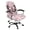 Butterfly and Flowers, variant on POLERO Elastic Cloth All-in-One Desk Rolling Office Chair Cover for Home Workspace, Anti Slip Washable High Back Chair Slipcover, Galaxy Butterfly Pattern