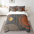 thumbnail image 2 of Castle Fairy Tree Leaves Twin Bedding Sets for Boys Girls,Stripes Bedding Comforter Set, 2 of 8