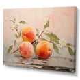 thumbnail image 2 of Designart "Fruit modern Peach" Food & Beverage Canvas Print, 2 of 5