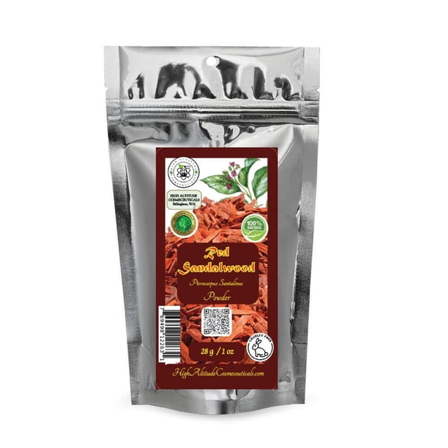 Polvo de Sándalo Rojo Pterocarpus Santalinus para Cuidado del Cabello y la Piel