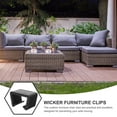 thumbnail image 6 of HOMEMAXS 12 Pcs Patio Furniture Sofa Clip Garden Furniture Clips 5.25x4x4cm Black, 6 of 8