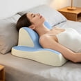 thumbnail image 6 of Hyknon Ergonomic Neck Support Pillow, Memory Foam Contoured Head Pillow for Comfortable Sleeping, Cervical Pillow for Neck Pain Relief, Bed and Travel Use, 6 of 6