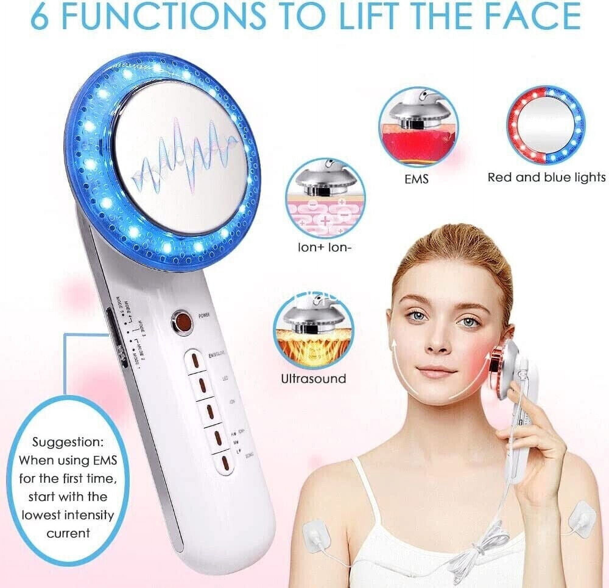 XYZdreams 6-in-1 E-M-S, Infrared, U-ltrasonic Body Massager for Back, White
