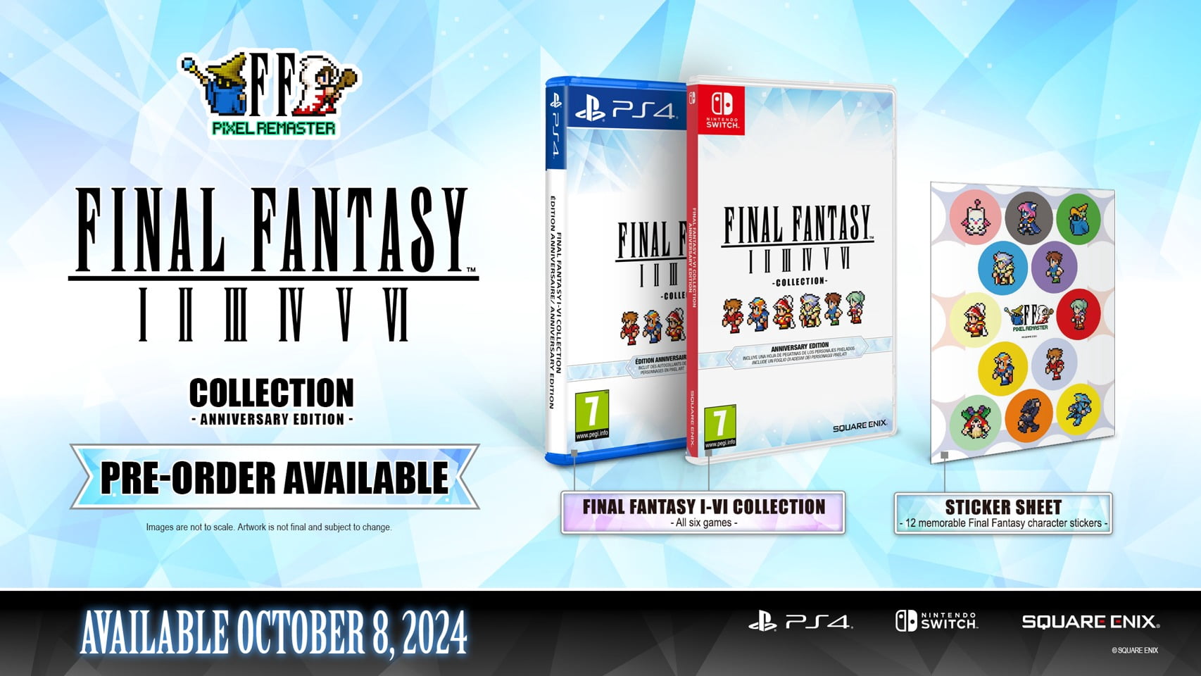 ファイナルファンタジー I II III IV V VI コレクション アジア Final Fantasy I-VI Pixel Remaster Collection (Multi-Language)(輸入