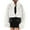 Manteau d'Hiver Blanc Femme, variante sur Manteaux Longs pour Femmes Vestes Habillées Automne Hiver Fermeture Éclair Chaude Manteaux d'Extérieur