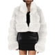 thumbnail image 2 of Pntutb Mujeres Damas Cálido Faux Furry Coat Chaqueta Invierno Sólido Cuello en V Prendas de abrigo Flash Picks Pntutb Pntutb-6927, 2 of 5