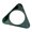 Dark green, variant on Rounded Geometric Bracelet for Women, Triangle Bangle Wrist Jewelry with Glossy Finish and Easy Slip On Statement Wear