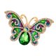 thumbnail image 1 of insignia de lujo del sombrero del vestido de joyería de broche del perno del colr de del diamante artificial del rhinestone Sunnimix Broches de mariposa del encanto, 1 of 8