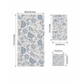 thumbnail image 4 of Blue Paisley Towel Set of 3, Soft Microfiber Bath Towels, Hand Towel, Washcloths, Vintage Boho Flower Botanical Leaf Branch Quick-Dry Absorbent Towels for Bathroom Kitchen Hotel Beach Gym Spa, 4 of 7