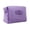 Purple, variant on Elainilye Cosmetic Bag, Striped Velvet Makeup Pouch Travel Toiletry Organizer, Large Capacity Soft Storage Case for Women, Beige