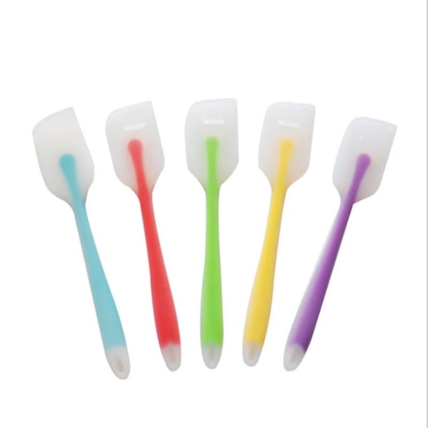 Espátula de silicona, juego de 5, espátula Flexible resistente al calor, utensilios de cocina de buen agarre de primera calidad, resistentes al calor