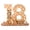18, variant on Yihuala Wooden Number Sculpture with LED Light Stand for Birthday Anniversary and Wedding Wood Plaques Guest Book Party Decors