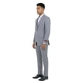 thumbnail image 3 of Mens Pinstripe 3 Piece Suit Set Modern Fit, Notch Lapel, 3 of 4