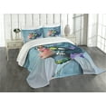 thumbnail image 3 of Ambesonne Mermaid Quilted Bedspread Set 3 Pcs, Woman Oceanic Hairstyle, Queen Size, Multicolor, 3 of 5