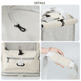 thumbnail image 5 of Breathable Cat Carrier with Roll-up Shades ,Pet Carrier with Convertible Handheld & Shoulder Strap, Cat Travel Bag with Removable Pad & Storage Pocket for Cats, Small Dogs, Beige，17.7"x 11.4"x 11.4", 5 of 9