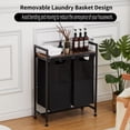 thumbnail image 3 of Luku Laundry Hamper, Laundry Basket, Laundry Sorter With 2 Pull-Out and Removable Bags, 3 of 7