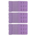 thumbnail image 1 of 3Pcs 5.6x9.7cm Women 3-Hook 3 Rows Spacing Bra Extender Extension Hooks Strap, 1 of 5