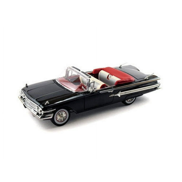 1960 Chevrolet Impala Convertible Black 1/18 Diecast Car