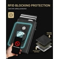 thumbnail image 3 of Innotech SC Men’s Smart Wallet Card Holder for AirTag – Slim RFID Blocking Leather Minimalist Carbon Fiber Wallet | Holds 9–14 Cards, Cash Slot & ID Window | Compatible with AirTag |Black, 3 of 7