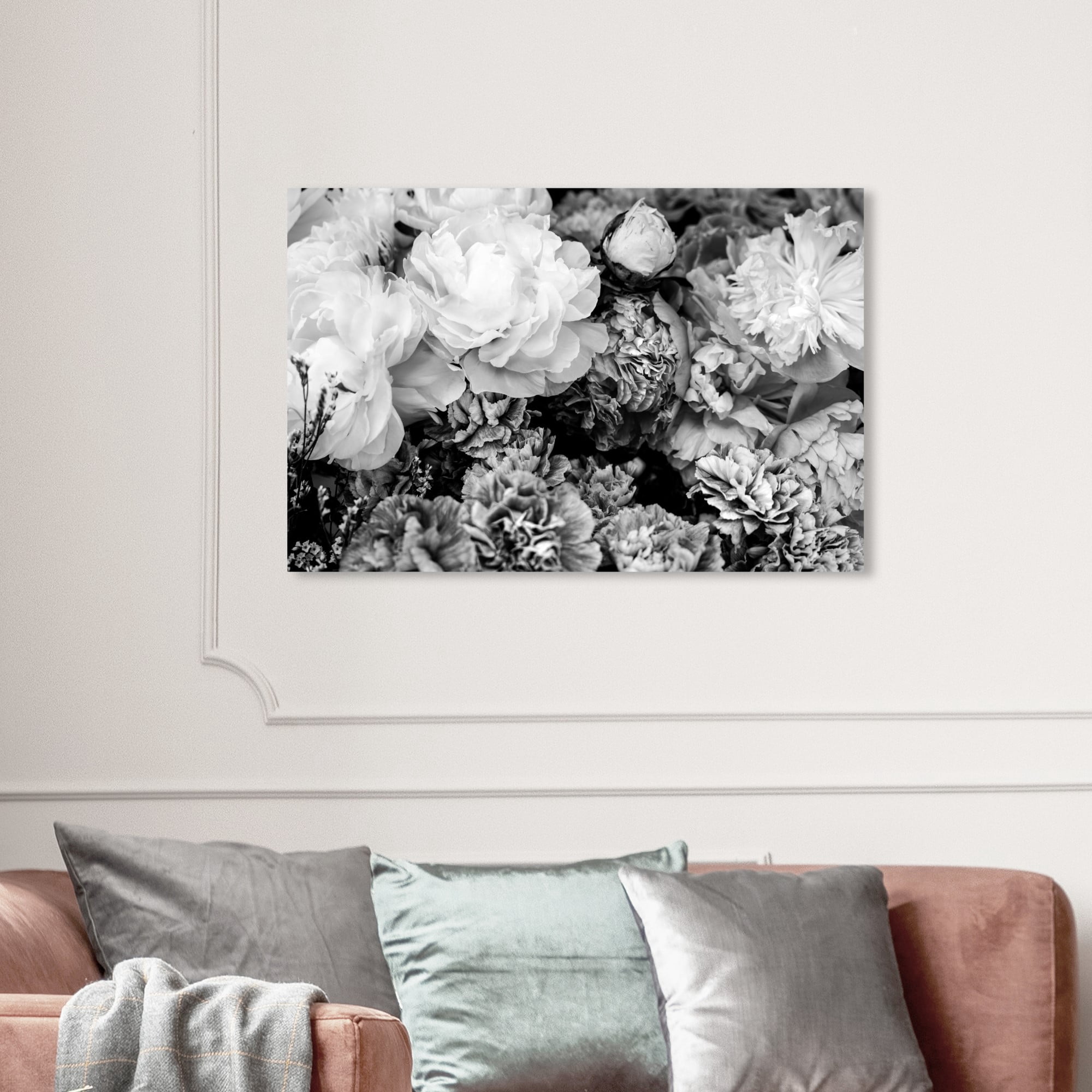 Wynwood Studio 'Dark Flora Encore' Floral and Botanical Wall Art Canvas Print - Black, White, 30" x 20"