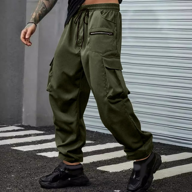Styesk Pantalon Homme Printemps et Hiver Mode Décontractée Sports Pantalon Populaire