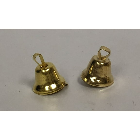 Charmed Gold Tiny Metal Liberty Jingle Bells Christmas Ornaments Craft; 5/8"; 144 pieces