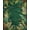 Green Brown, Pattern 2, variant on ODIKA 8'x10' Washable Area Rug Jungle Insect Eclectic Scatter Motif Patterned Motifs Border for Living Room, Under Sectional, Family , Durable, Non-Slip