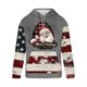 thumbnail image 3 of Sudadera con capucha para hombre, informal, con cordón, estampado navideño, deportiva, blusa de poliéster, 3 of 4