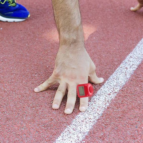 Worgeous Red Plastic Tally Counter 1Set With Digital Display For Workouts