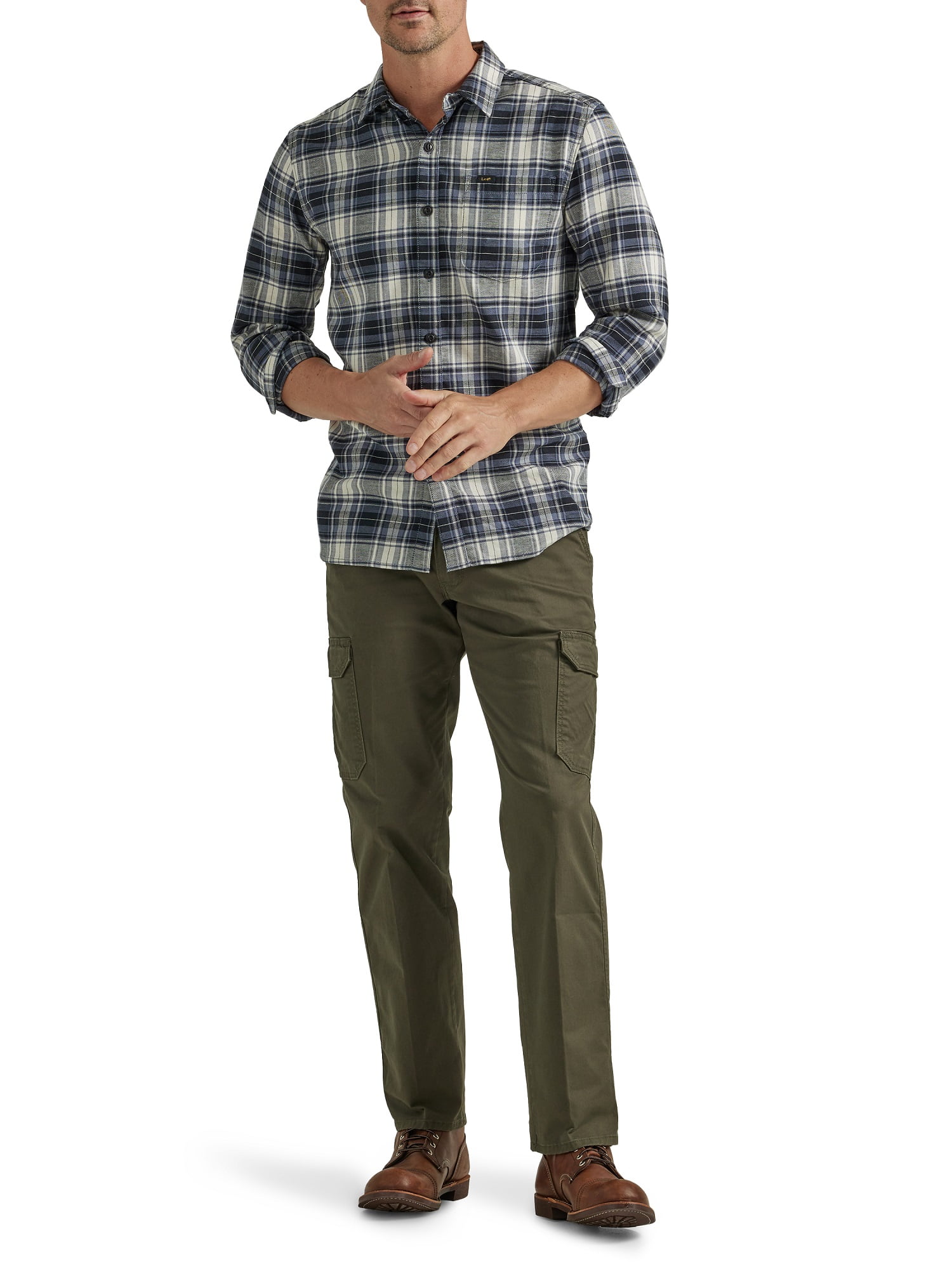 Lee Men's Extreme Comfort Cargo Twill Pant Straight Fit