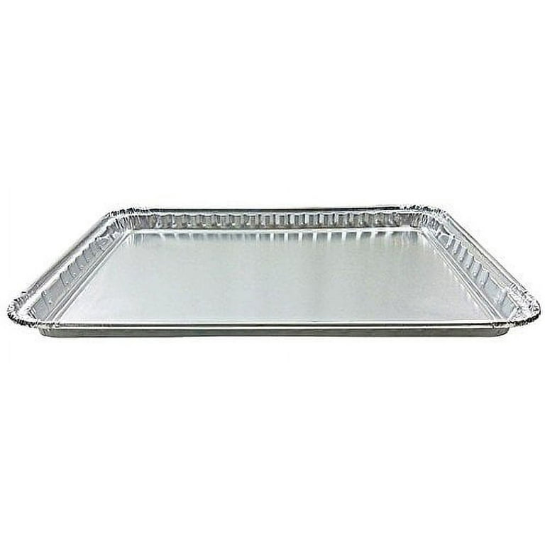 Stock Your Home Disposable Cookie Sheets for Baking (30-Pack) Aluminum Trays, Foil Pans, Shallow Sheet Pan for Cooking Thin Crust Pizza, Brownie