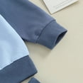 thumbnail image 5 of Girl Clothes Girls Sets Baby Girl Clothes Toddler Girl Outfits Sweatshirt Shirt Pants Cute Outfit Set Baby Girl Fall Winter Clothes Blue 0-3 Months, 5 of 7