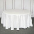 thumbnail image 2 of BalsaCircle 120" White Accordion Crinkle Taffeta Round Tablecloth Decoration, 2 of 8