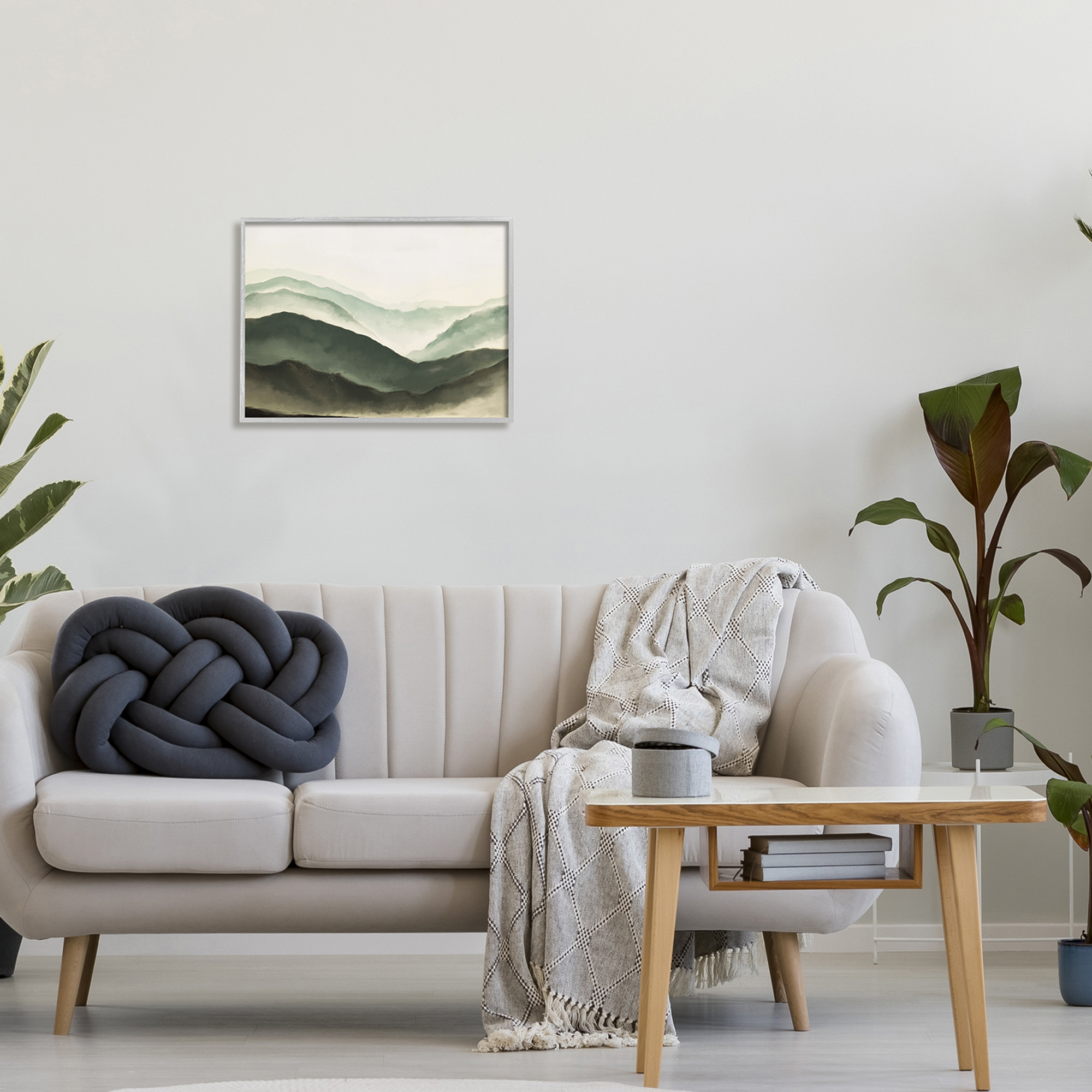 Stupell Industries Misty Mountain Range Atmospheric Landscape Watercolor Painting,20 x 16, Design by JJ Design House LLC